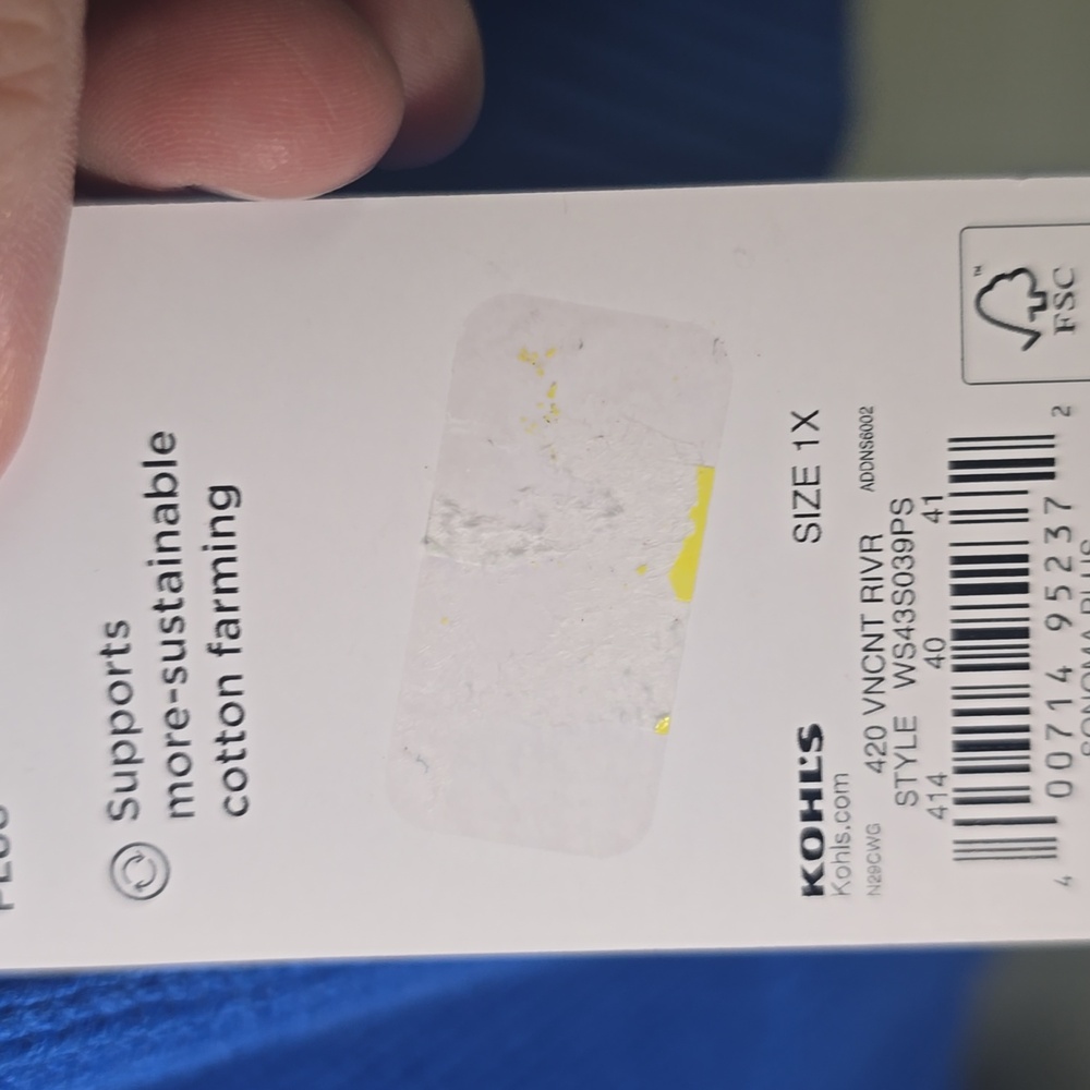 Sonoma Women's Sweater in Vibrant Blue, Plus Size 1X, NWT - Picture 4 of 5